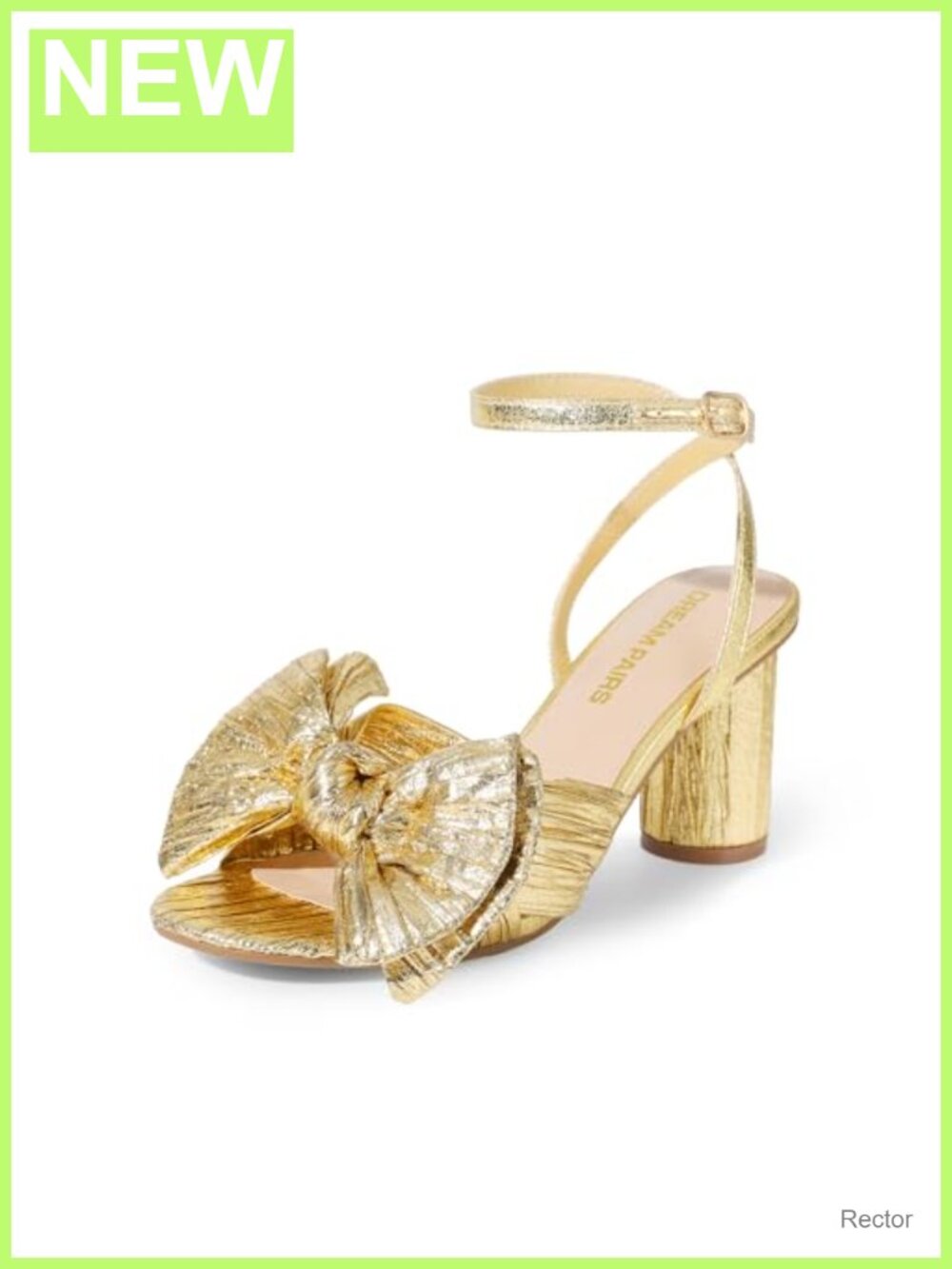 Crinkle Satin Bow Knot Heeled Sandals Wedding Party Block Heel